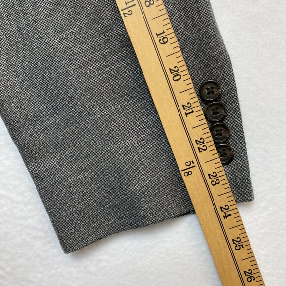 Lauren Ralph Lauren Blazer Men's 42S Gray Nail Head Sport Coat 2 Button Jacket - Picture 6 of 15